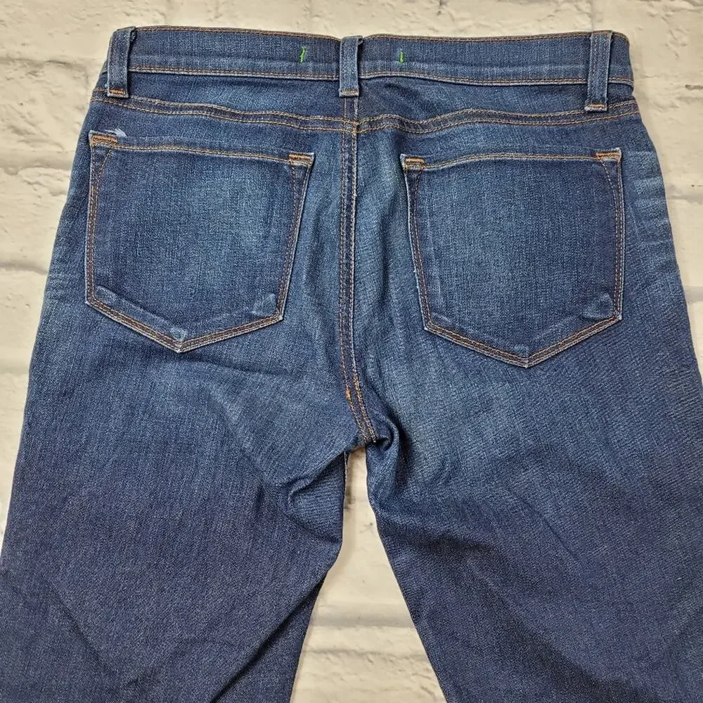 J Brand Mid Rise Bijou Wash Straight Leg Jeans Stretch made in USA size 27